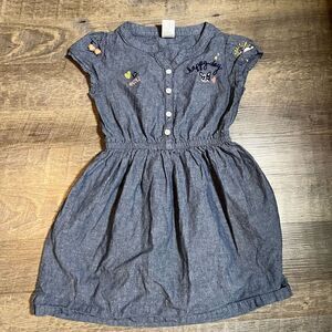 Gymboree Girls Chambray Frenchie Dress Size 6
